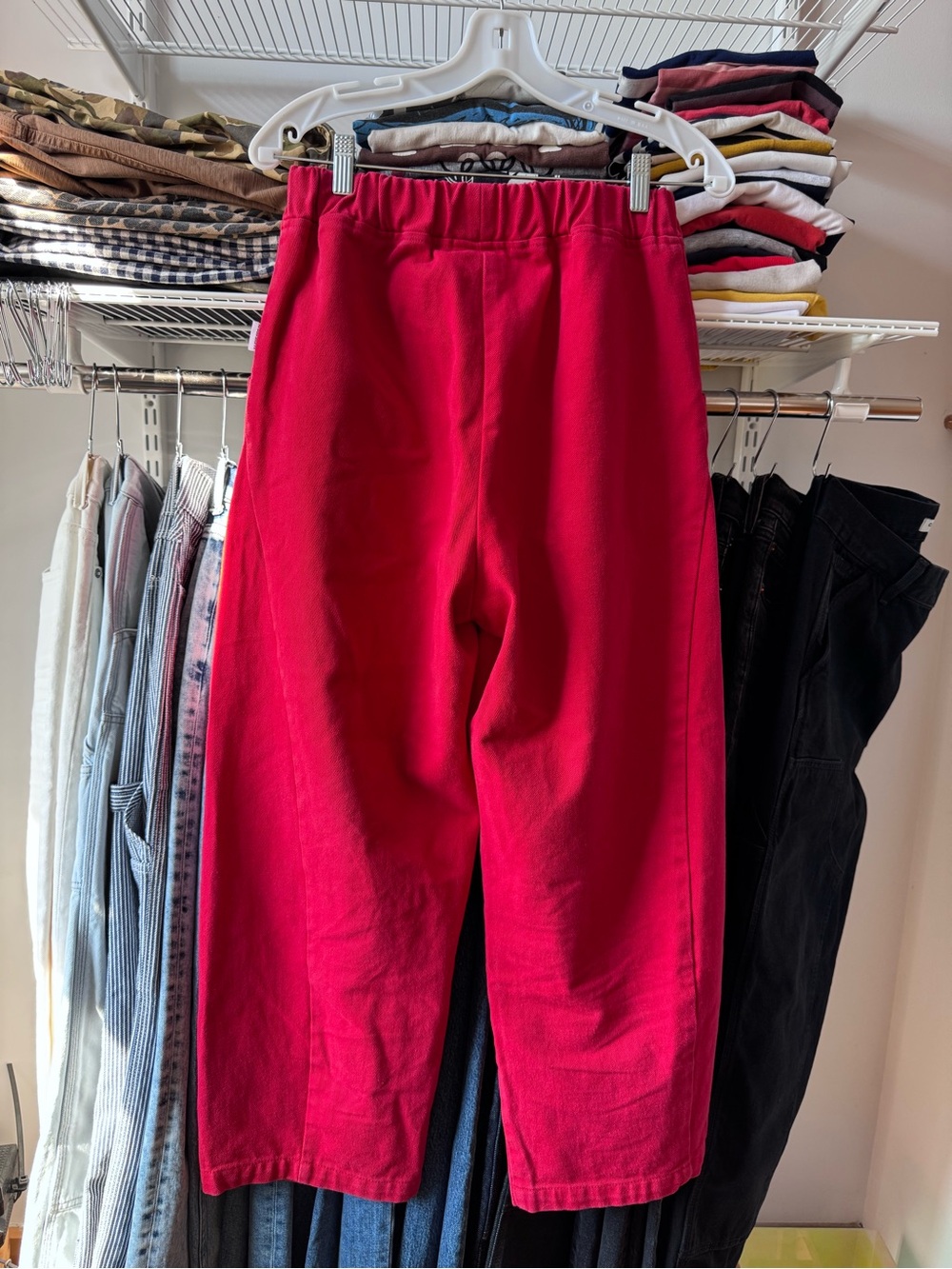 Le Bon Shoppe Arc Pant red canvas Size M - Picture 2 of 4